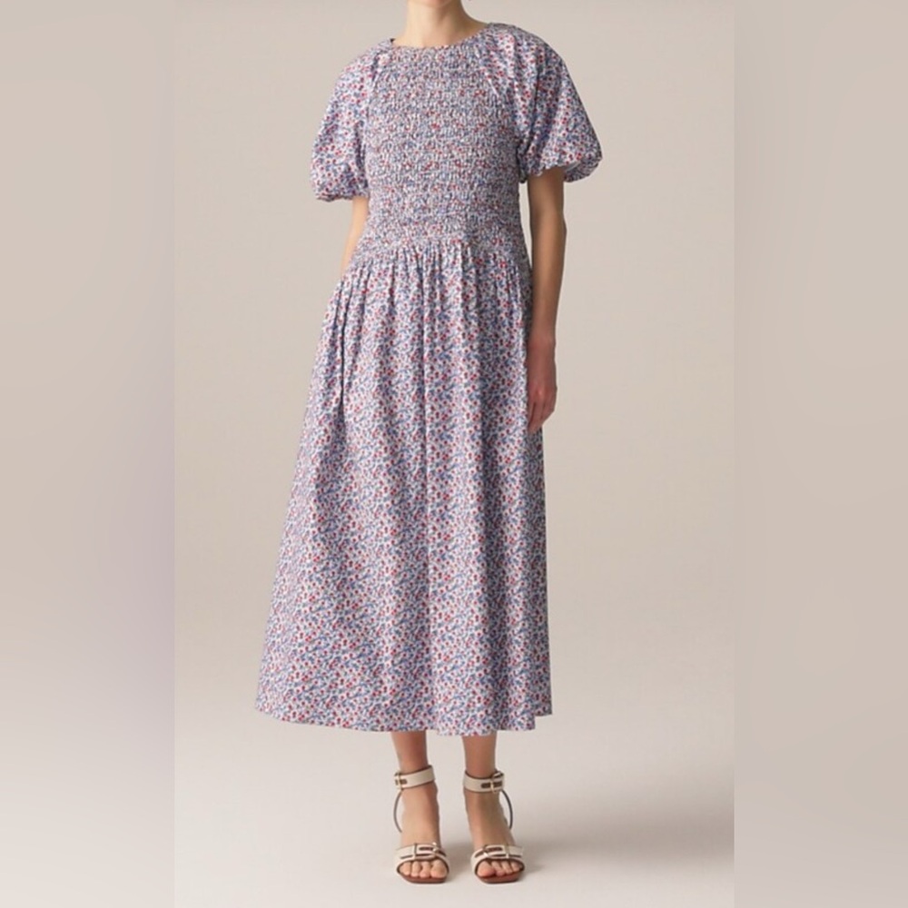 JCrew Meadow Dress in Poppy Cotton Poplin